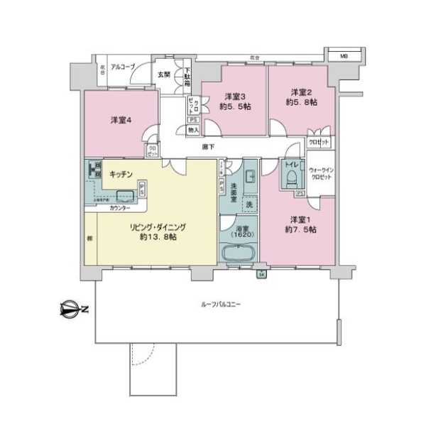 常盤台ガーデンソサエティ 間取図