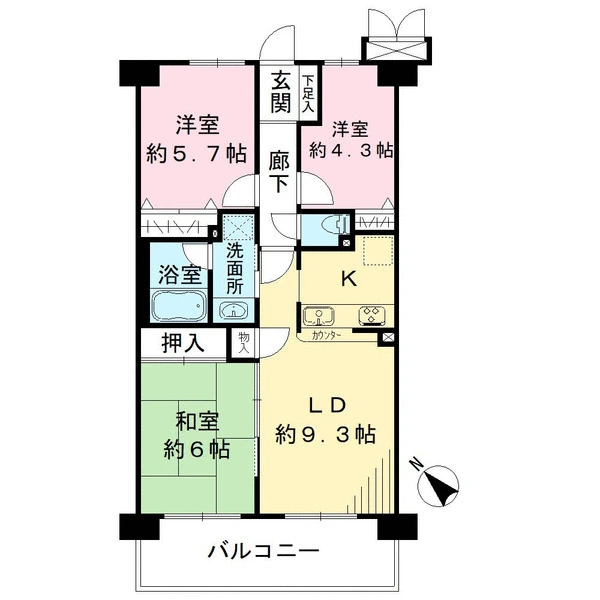 メイツ南浦和ガーデン 間取図