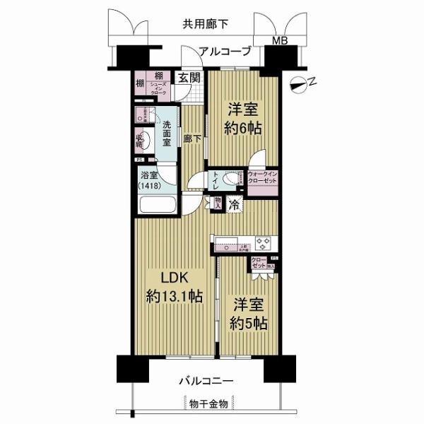 ブランズシティ天神橋筋六丁目 間取図