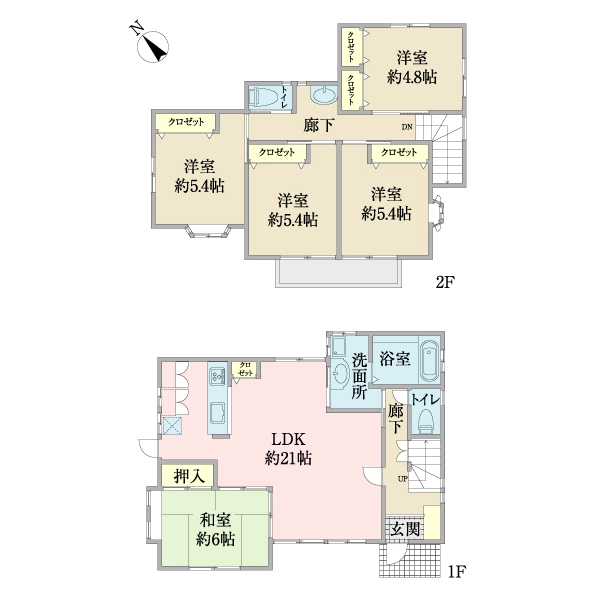 町田市玉川学園８丁目 間取図