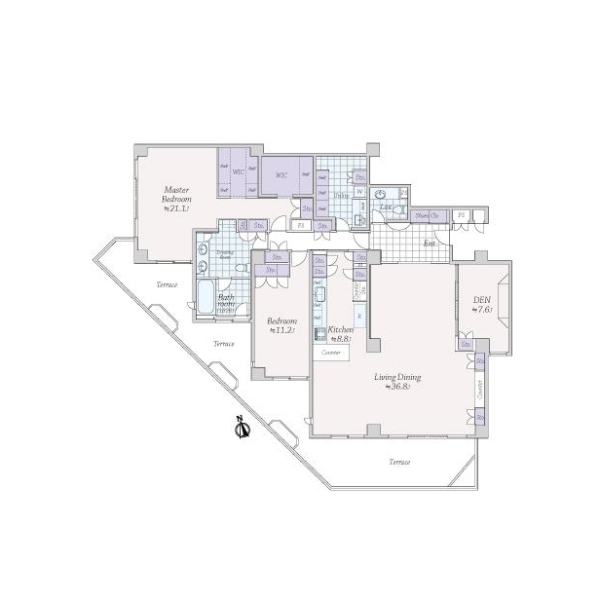 ヒルクレスト神山 間取図