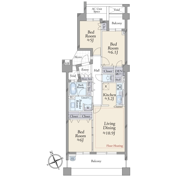 パークスクエア吉祥寺本町 間取図