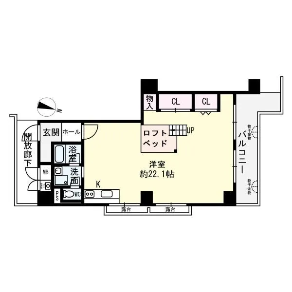 三陽ハイツ都島 間取図