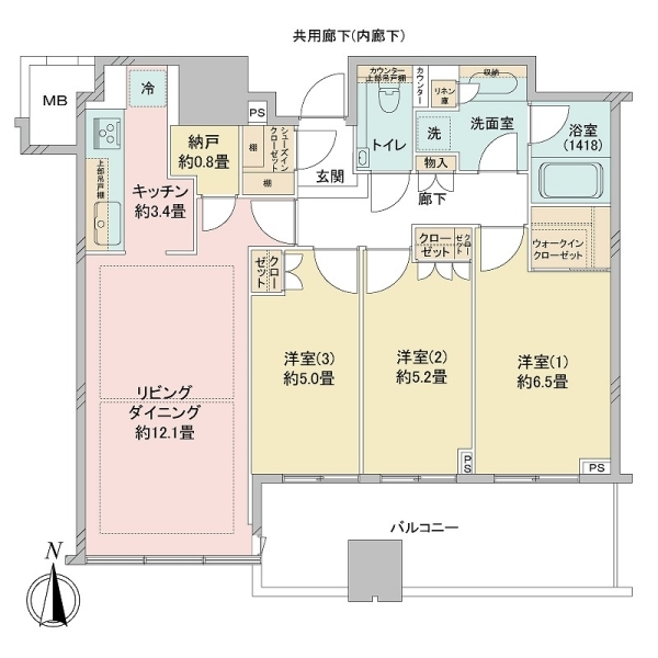 梅田ガーデンレジデンス 間取図