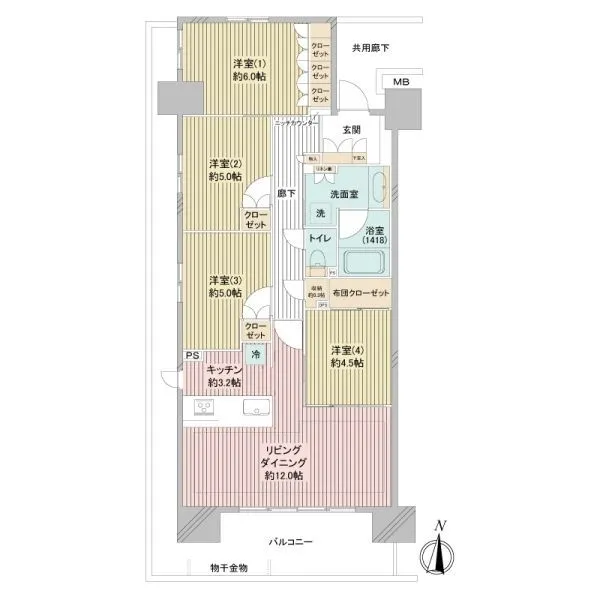 ガーデングランデ横浜戸塚エアリーグランデ 間取図