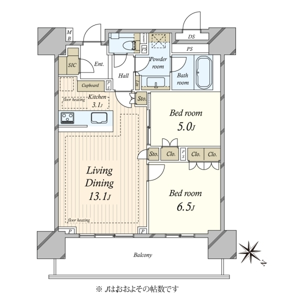 ブランズタワー豊洲 間取図