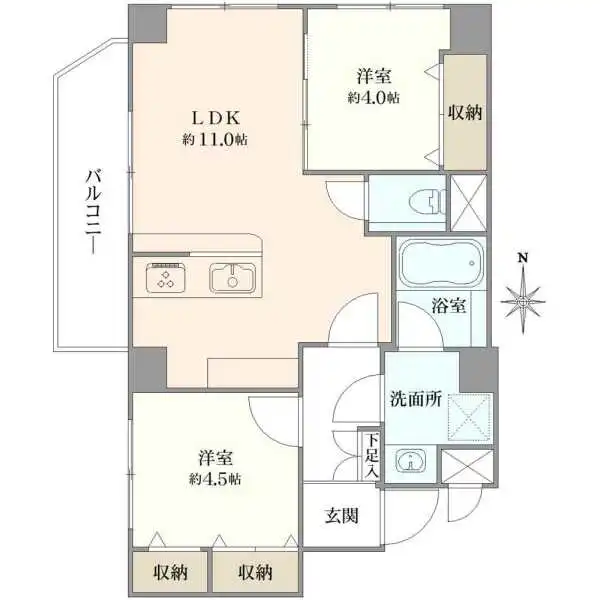 ベルメゾン武蔵関 間取図