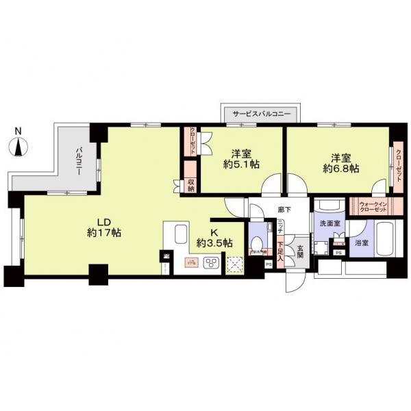 クレヴィア京都御所西 間取図