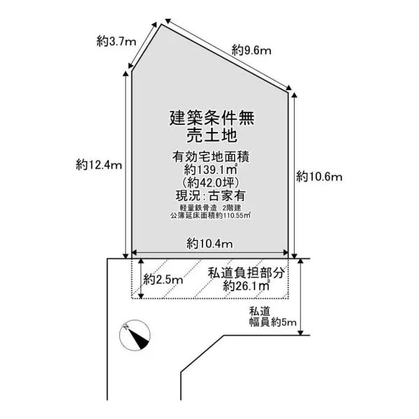 京都市右京区梅津開キ町 間取図