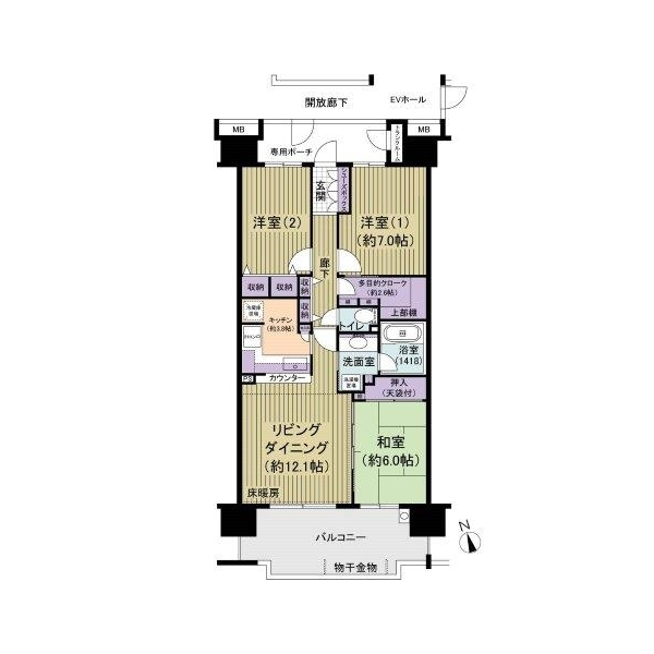 ミディオンヴィラージュレジデンス 間取図