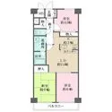 朝日プラザ京王稲田堤 間取図