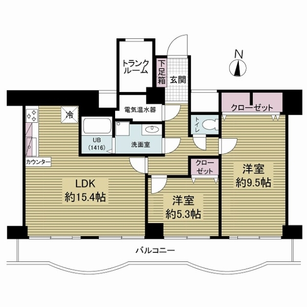 マイコーポ扇町公園 間取図