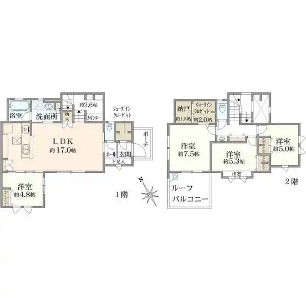 稲城市坂浜４丁目 間取図