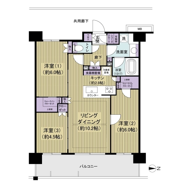 サンクレイドル小岩ＩＩＩ 間取図