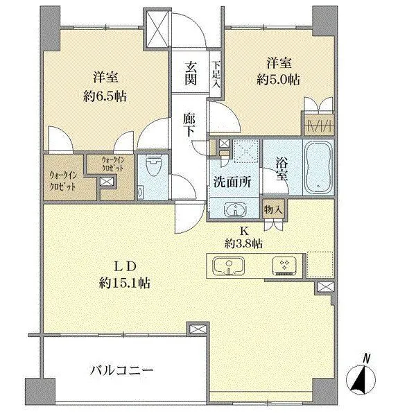 ディアナコート用賀翠景 間取図