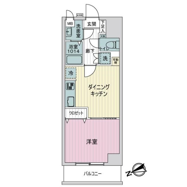 大森サンハイツ 間取図