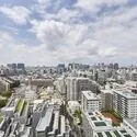 ラグナタワー 開放感のある西側バルコニーからの眺望（富士山が望めます／気象条件等による）
