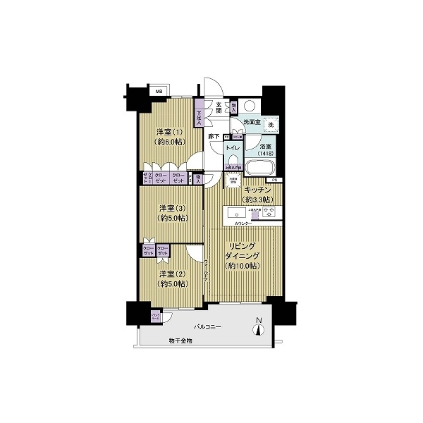 ウエリス南千住 間取図