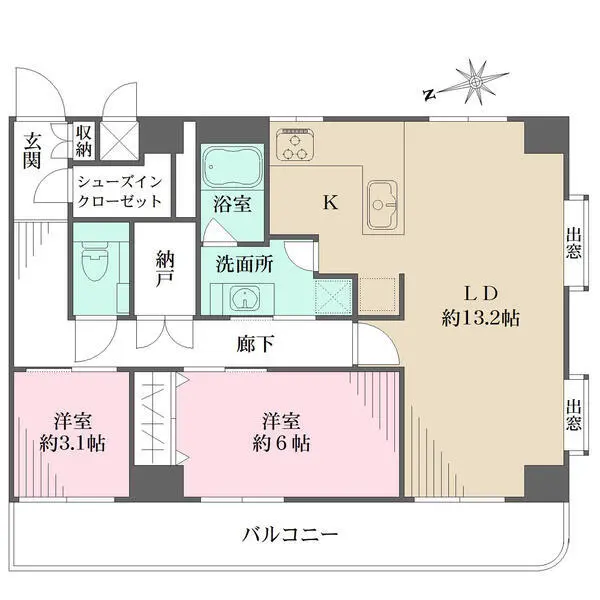 ライオンズマンション大森北 間取図