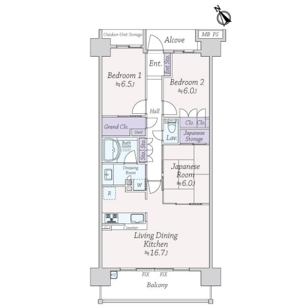 亀戸レジデンス 間取図