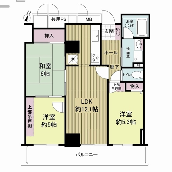 キングマンション天神橋Ｉ 間取図
