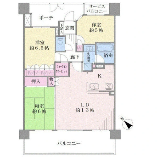 ナイスブライトピア横濱鶴見 間取図