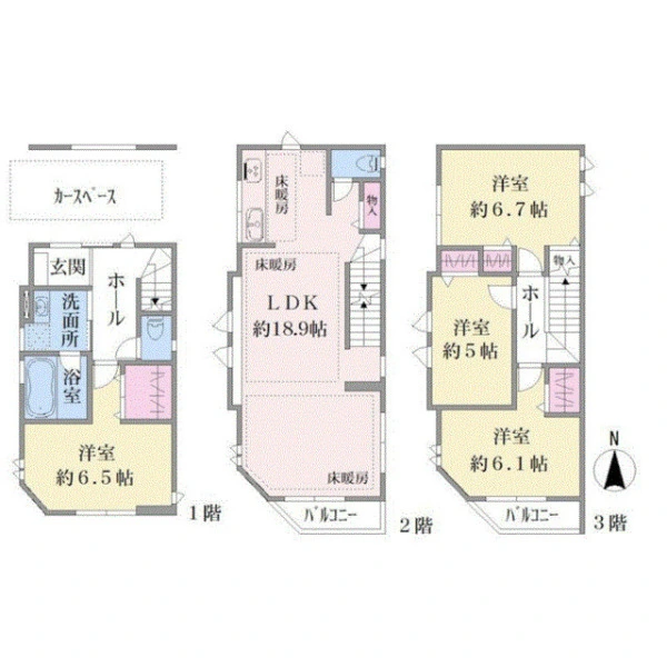 横浜市鶴見区栄町通２丁目 間取図