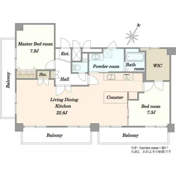 フラット田園調布 間取図