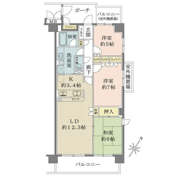 ウインベルコーラス津田沼 間取図