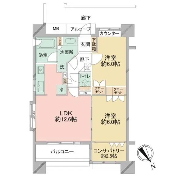 Dクラディア横浜エステシア 間取り図