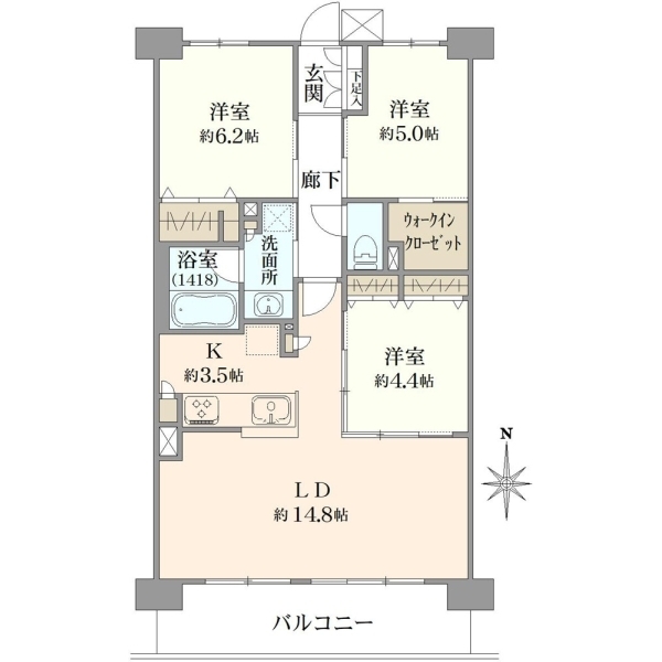 イニシア大田六郷 間取図