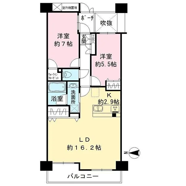 コスモ菊川参番館 間取図