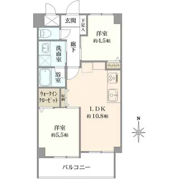ライオンズマンション都島第２ 間取図