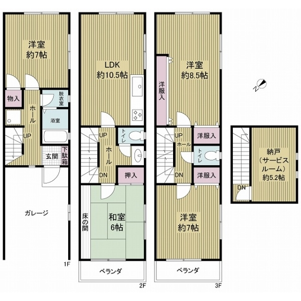 大阪市城東区成育１丁目 間取図