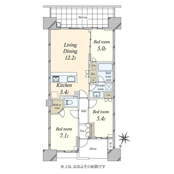 クラッシィハウス世田谷公園 間取図