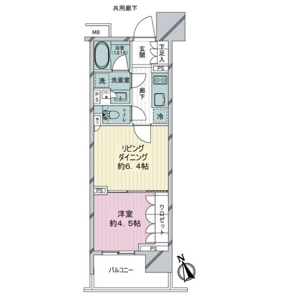 オープンレジデンシア名古屋駅ＴＨＥ　ＣＯＵＲＴ 間取図