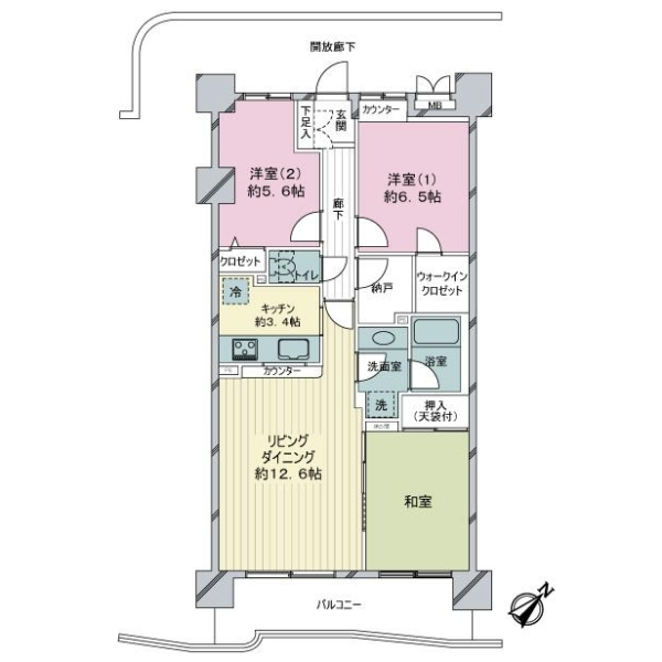 アリーナコースト参番街 間取図