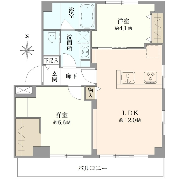 カステイリヨ東白楽 間取図