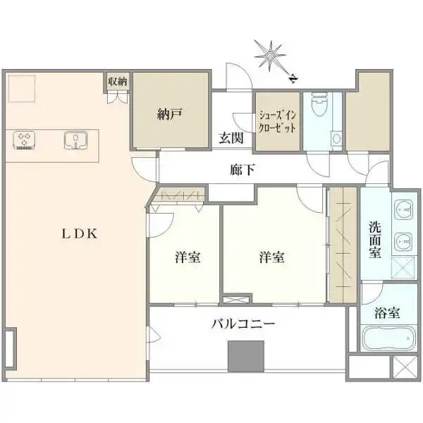 シティタワー麻布十番 間取図