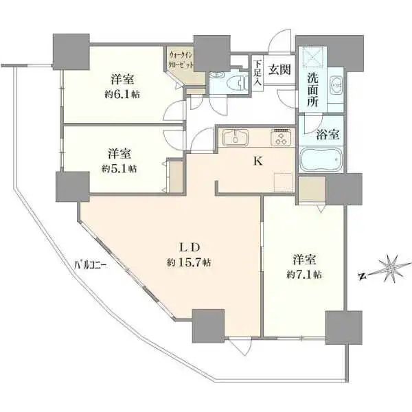 リーデンスタワー 間取図