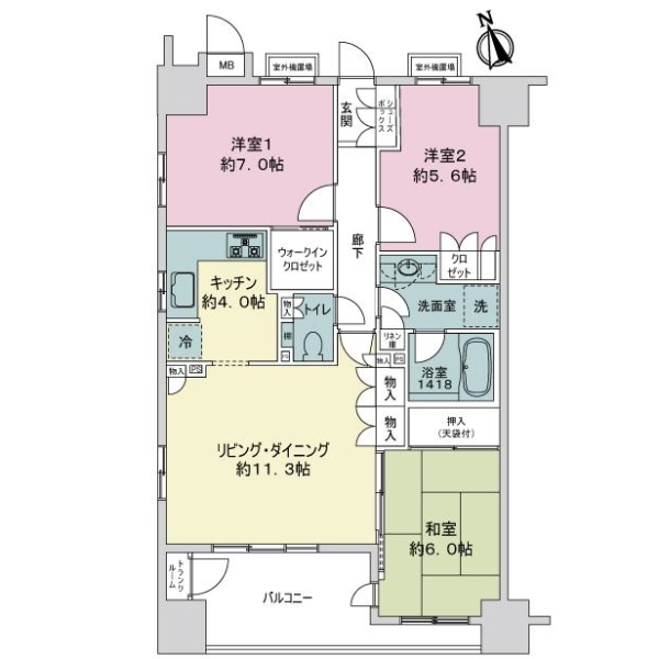 ディアステージ横浜ブライタス 間取図