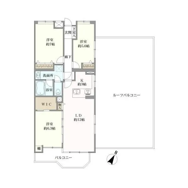 ヒルズ上大岡ガーデニア 間取図