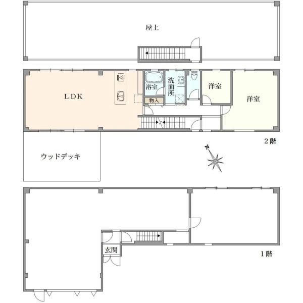 藤沢市片瀬３丁目　 間取図