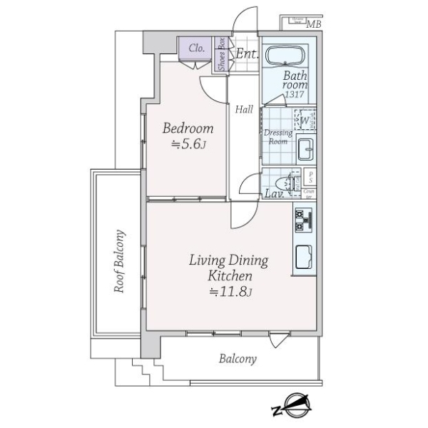 ライオンズマンション渋谷道玄坂 間取図