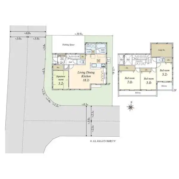 東村山市秋津町４丁目 間取図