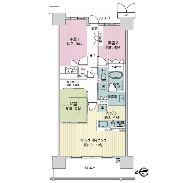 ジオ多摩センター 間取図