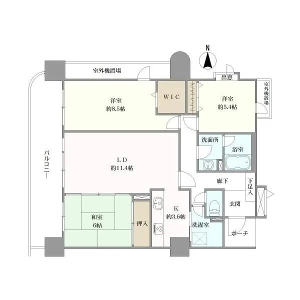ベル・パークシティ画地ＩＩＩＷＥＳＴ棟 間取図