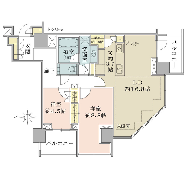 ブリリアタワー代々木公園クラッシィ 間取図