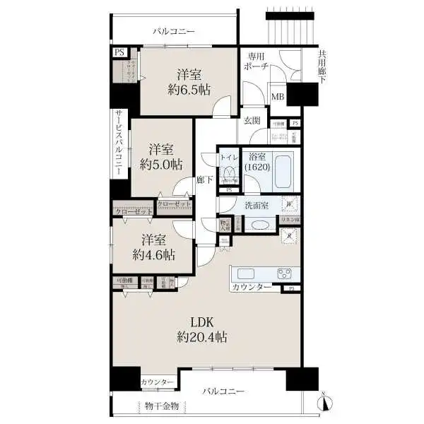 エスリード大津におの浜 間取図
