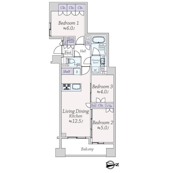 アスコットパーク森下 間取図